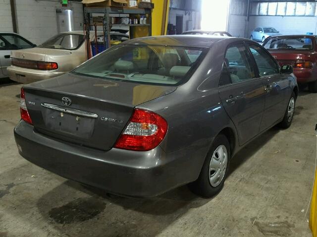 4T1BE32K83U710766 - 2003 TOYOTA CAMRY LE GRAY photo 4