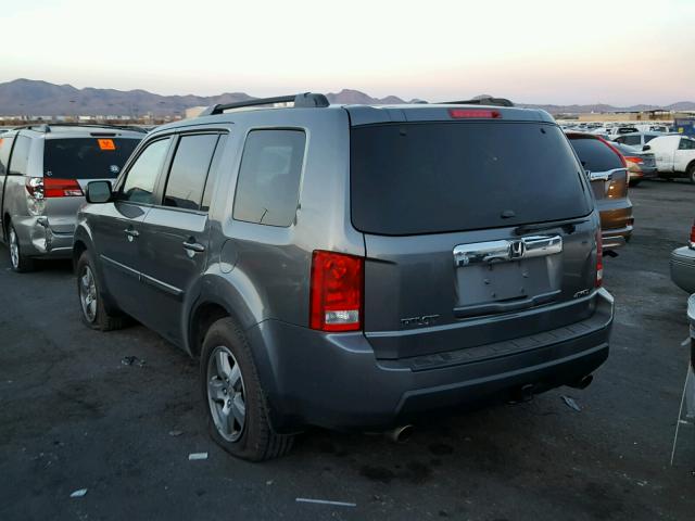 5FNYF48579B052314 - 2009 HONDA PILOT EXL CHARCOAL photo 3