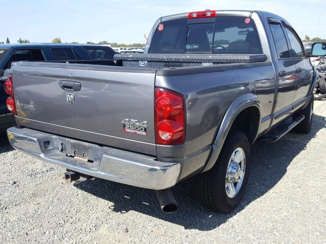 3D7KS28A57G833042 - 2007 DODGE RAM 2500 S გრაფიტი ფოტო 4