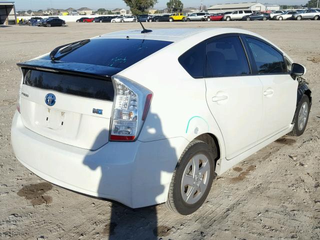 JTDKN3DU2A0038114 - 2010 TOYOTA PRIUS WHITE photo 4