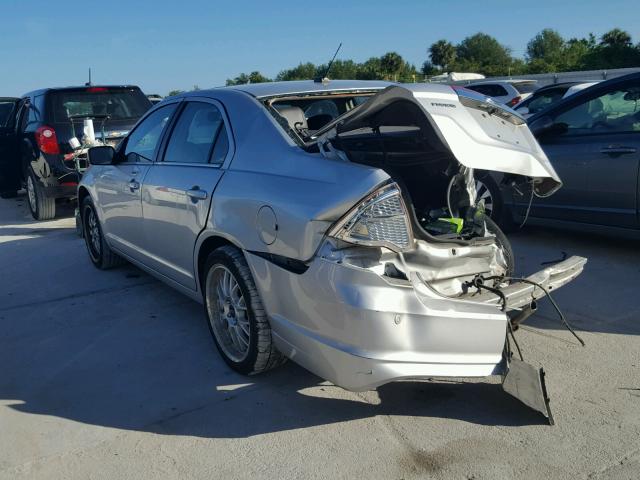 3FAHP0JA7CR433797 - 2012 FORD FUSION SEL SILVER photo 3