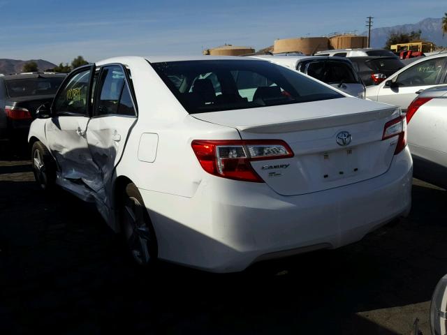 4T1BF1FK8DU263742 - 2013 TOYOTA CAMRY L WHITE photo 3