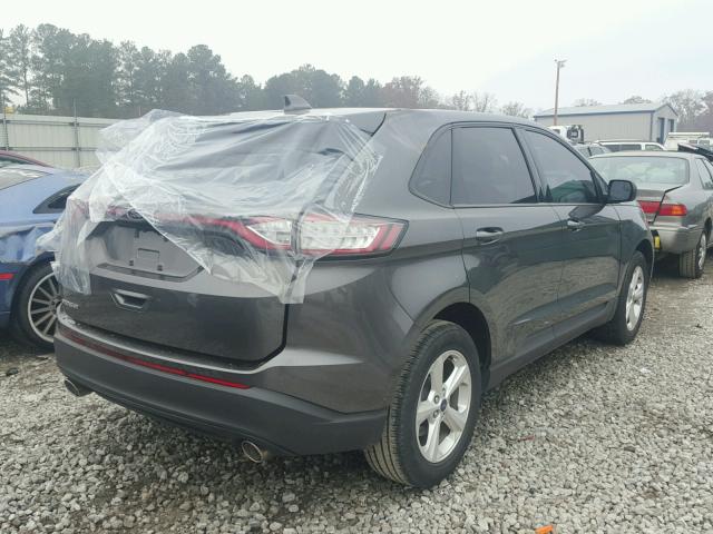 2FMTK3G8XFBB76268 - 2015 FORD EDGE SE GRAY photo 4