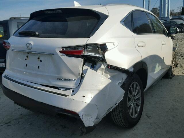 JTJBARBZ6H2135356 - 2017 LEXUS NX 200T WHITE photo 4