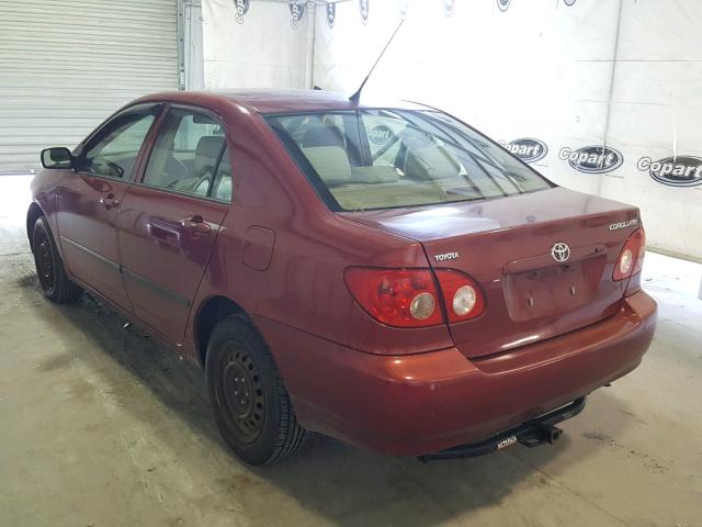 2T1BR32EX7C799679 - 2007 TOYOTA COROLLA CE BURGUNDY photo 3