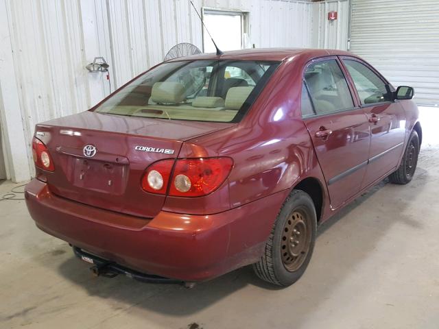 2T1BR32EX7C799679 - 2007 TOYOTA COROLLA CE BURGUNDY photo 4