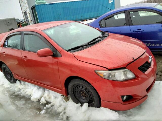 2T1BU4EE3AC409786 - 2010 TOYOTA COROLLA BA RED photo 1