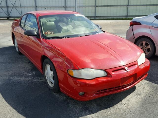 2G1WX12K659150789 - 2005 CHEVROLET MONTE CARL RED photo 1