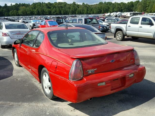 2G1WX12K659150789 - 2005 CHEVROLET MONTE CARL RED photo 3