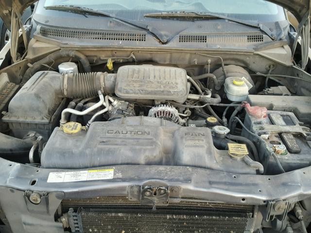 1D7GL12K94S524385 - 2004 DODGE DAKOTA SXT GRAY photo 7