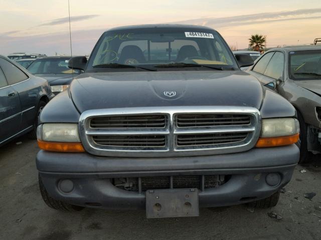 1D7GL12K94S524385 - 2004 DODGE DAKOTA SXT GRAY photo 9