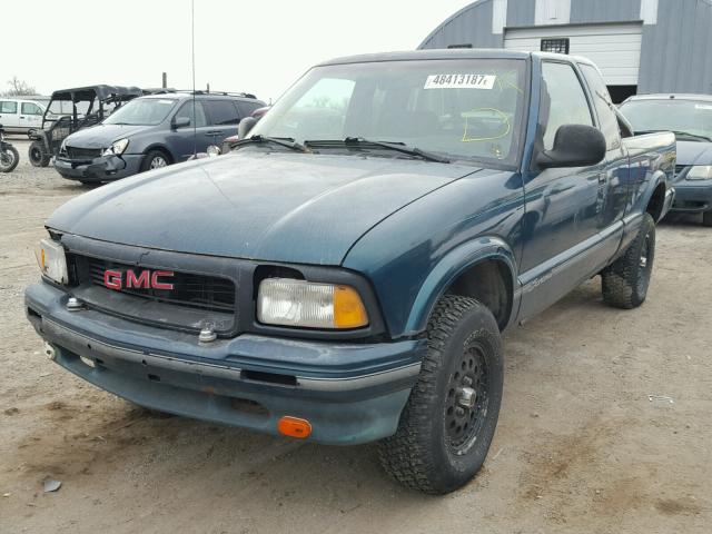 1GTCT19W5T8528253 - 1996 GMC SONOMA GREEN photo 2