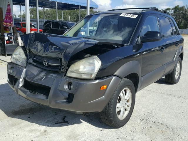 KM8JN72D26U293668 - 2006 HYUNDAI TUCSON GLS BLACK photo 2