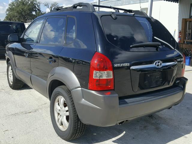 KM8JN72D26U293668 - 2006 HYUNDAI TUCSON GLS BLACK photo 3