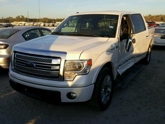 1FTFW1CT7DFD81174 - 2013 FORD F150 SUPER WHITE photo 2