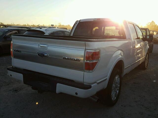 1FTFW1CT7DFD81174 - 2013 FORD F150 SUPER WHITE photo 4