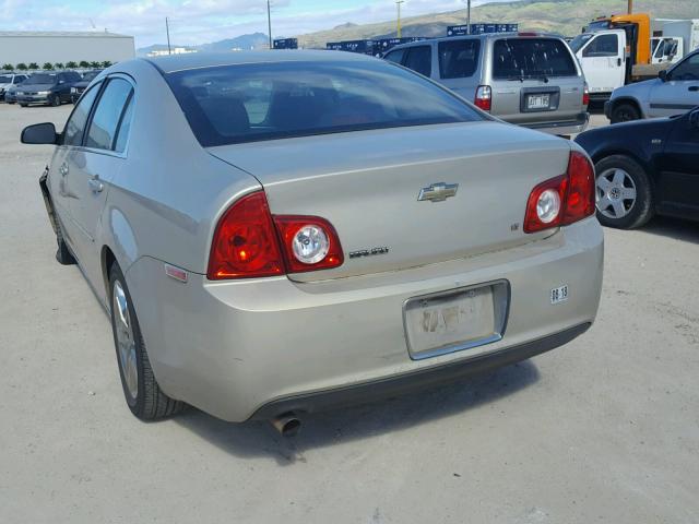 1G1ZH57BX94264720 - 2009 CHEVROLET MALIBU 1LT GOLD photo 3