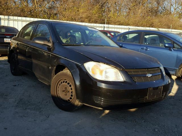 1G1AK55F967675721 - 2006 CHEVROLET COBALT LS BLACK photo 1