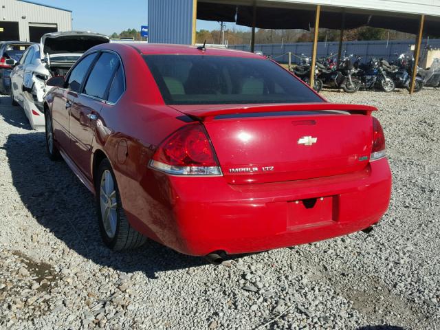 2G1WC5E39D1225277 - 2013 CHEVROLET IMPALA LTZ RED photo 3