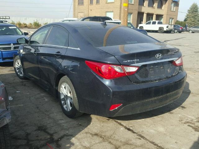 5NPEB4AC4EH867735 - 2014 HYUNDAI SONATA GLS BLUE photo 3