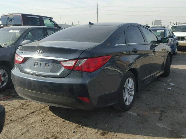 5NPEB4AC4EH867735 - 2014 HYUNDAI SONATA GLS BLUE photo 4