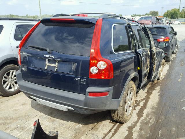 YV1CZ59H041099292 - 2004 VOLVO XC90 BLUE photo 4