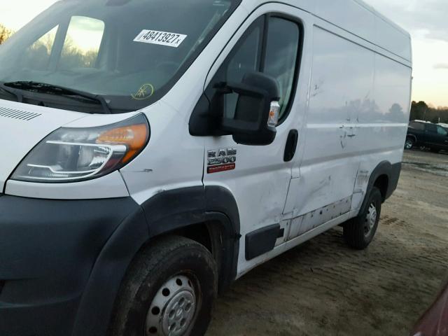 3C6TRVCG5EE101436 - 2014 RAM PROMASTER WHITE photo 9