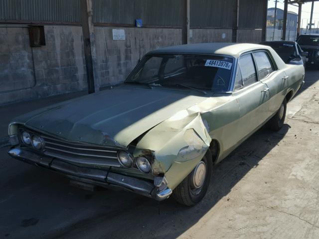 9R31F155854 - 1969 FORD FAIRLANE GREEN photo 2