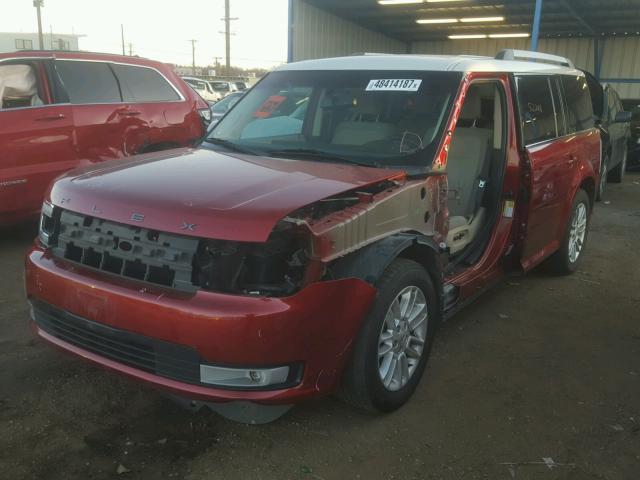 2FMHK6C82DBD36914 - 2013 FORD FLEX SEL Կարմիր լուսանկար 2
