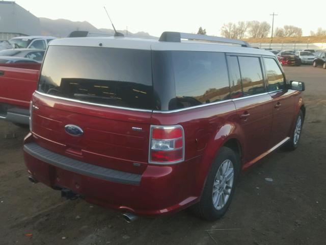 2FMHK6C82DBD36914 - 2013 FORD FLEX SEL RED photo 4