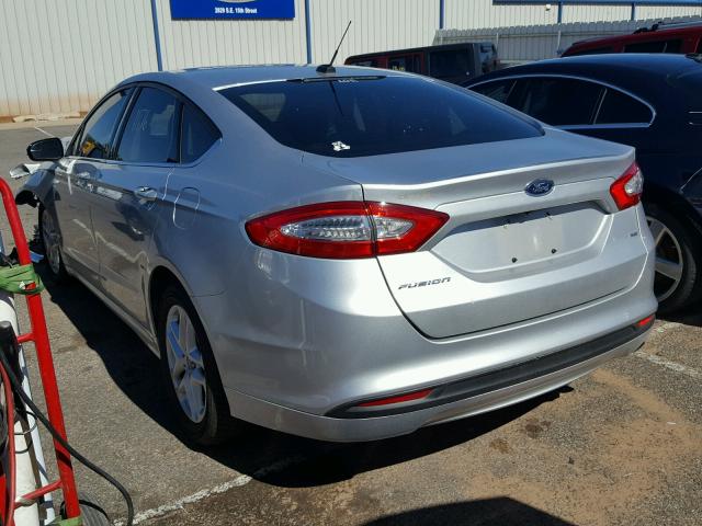 1FA6P0H7XF5106724 - 2015 FORD FUSION SE SILVER photo 3