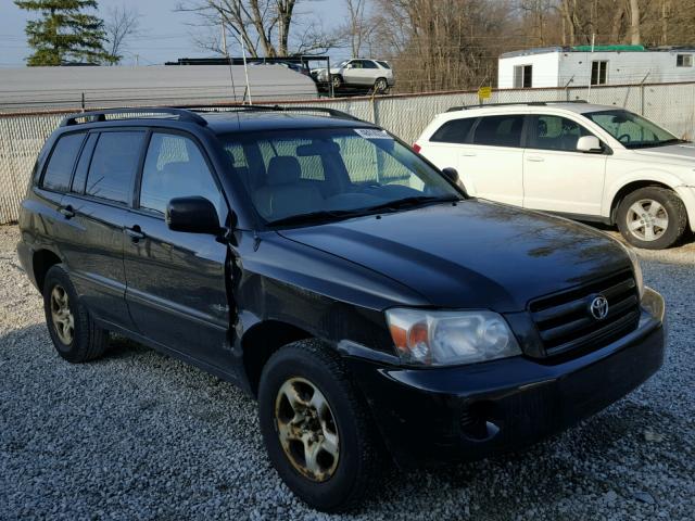 JTEGD21A560147134 - 2006 TOYOTA HIGHLANDER BLACK photo 1