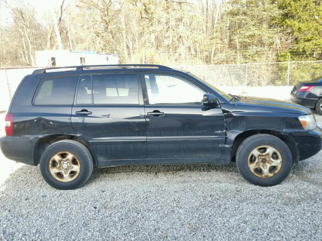 JTEGD21A560147134 - 2006 TOYOTA HIGHLANDER BLACK photo 9