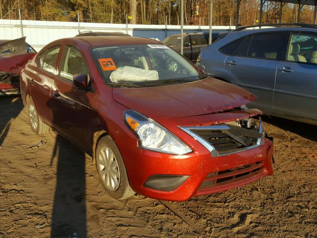 3N1CN7AP0HL801855 - 2017 NISSAN VERSA S MAROON photo 1