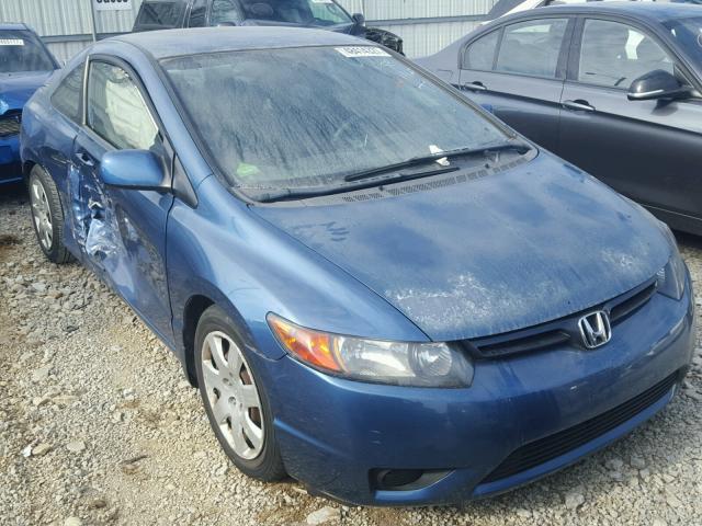 2HGFG12697H580658 - 2007 HONDA CIVIC LX BLUE photo 1