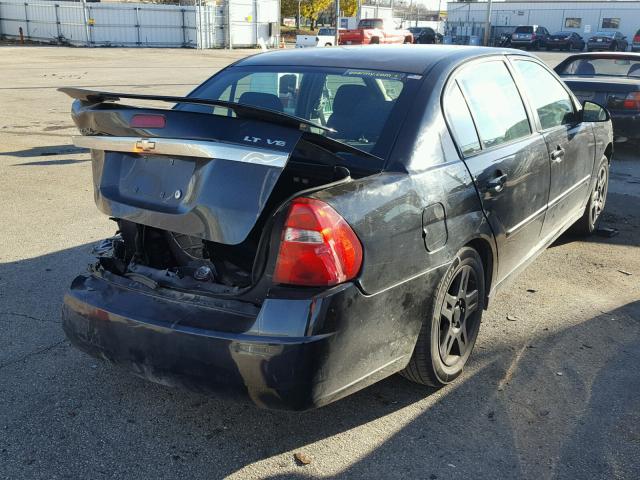 1G1ZT51826F301657 - 2006 CHEVROLET MALIBU LT BLACK photo 4