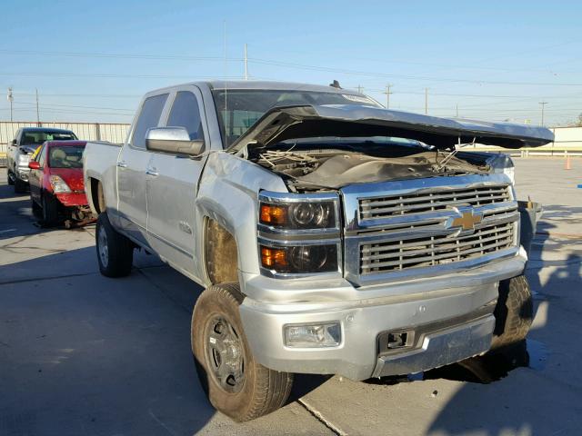 3GCUKTECXEG393265 - 2014 CHEVROLET SILVERADO SILVER photo 1