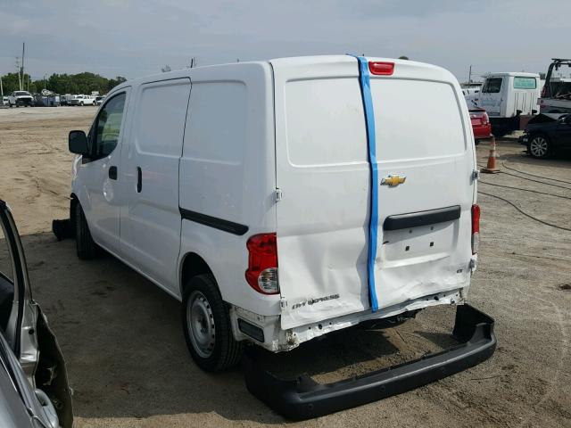 3N63M0ZN4FK701736 - 2015 CHEVROLET CITY EXPRE WHITE photo 3