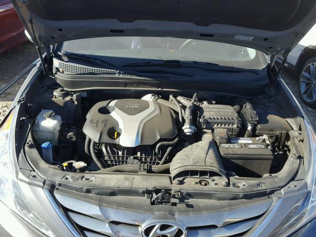 5NPEC4AB2DH610768 - 2013 HYUNDAI SONATA SE GRAY photo 7