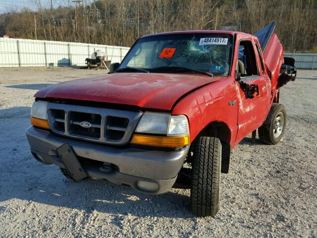 1FTZR15X2WTA51368 - 1998 FORD RANGER SUP RED photo 2