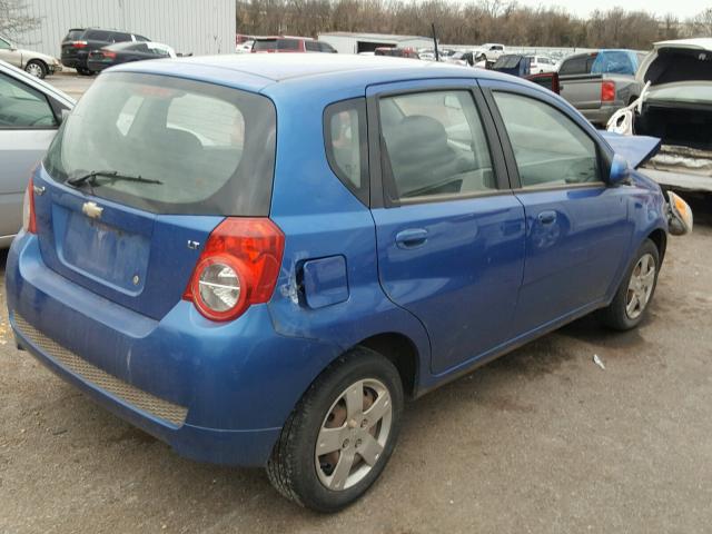 KL1TD6DE1AB127699 - 2010 CHEVROLET AVEO LS BLUE photo 4