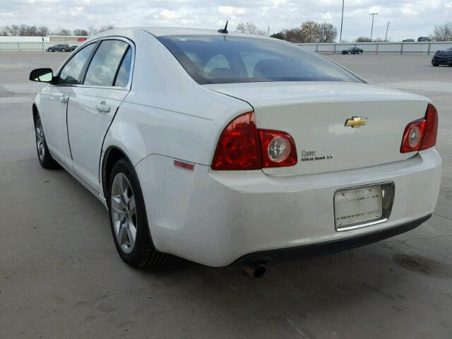 1G1ZC5EB6AF192649 - 2010 CHEVROLET MALIBU 1LT WHITE photo 3