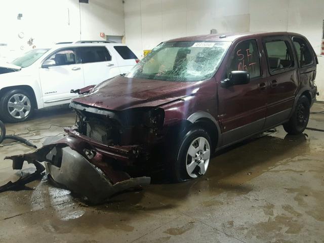 1GMDU03189D116980 - 2009 PONTIAC MONTANA SV BURGUNDY photo 2