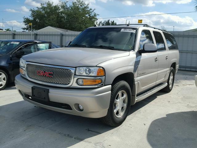 1GKFK66U54J160106 - 2004 GMC YUKON XL D BEIGE photo 2