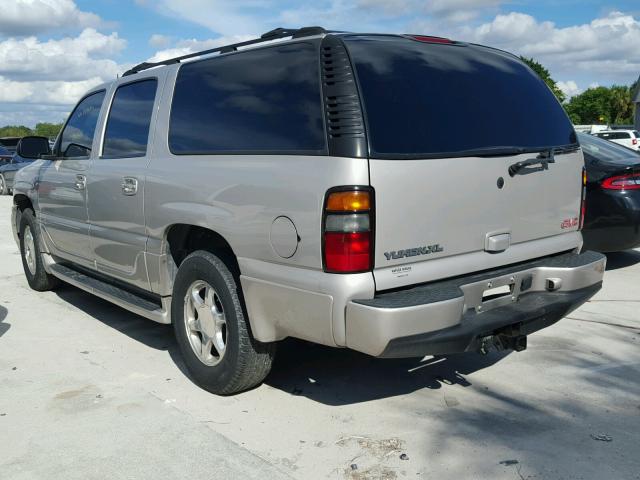 1GKFK66U54J160106 - 2004 GMC YUKON XL D BEIGE photo 3