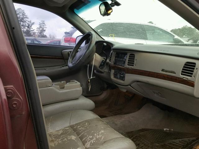 2G1WH55K539236432 - 2003 CHEVROLET IMPALA LS BURGUNDY photo 5