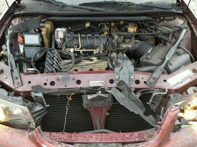 2G1WH55K539236432 - 2003 CHEVROLET IMPALA LS BURGUNDY photo 7