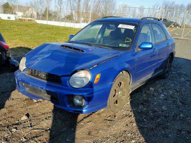 JF1GG29662H802530 - 2002 SUBARU IMPREZA WR BLUE photo 2