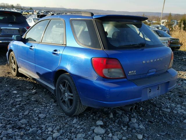 JF1GG29662H802530 - 2002 SUBARU IMPREZA WR BLUE photo 3