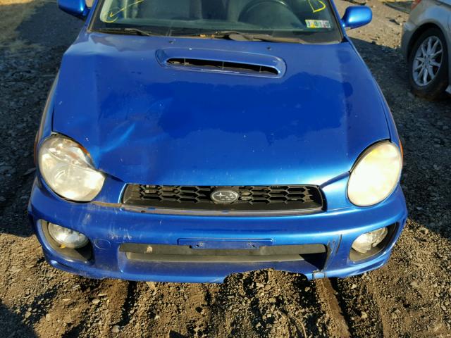 JF1GG29662H802530 - 2002 SUBARU IMPREZA WR BLUE photo 7